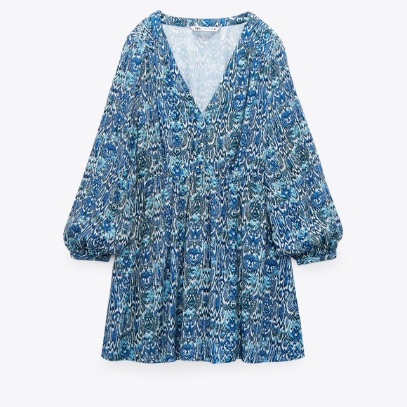 ZARA LEOPARD PRINT MINI DRESS - Picture 4 of 4